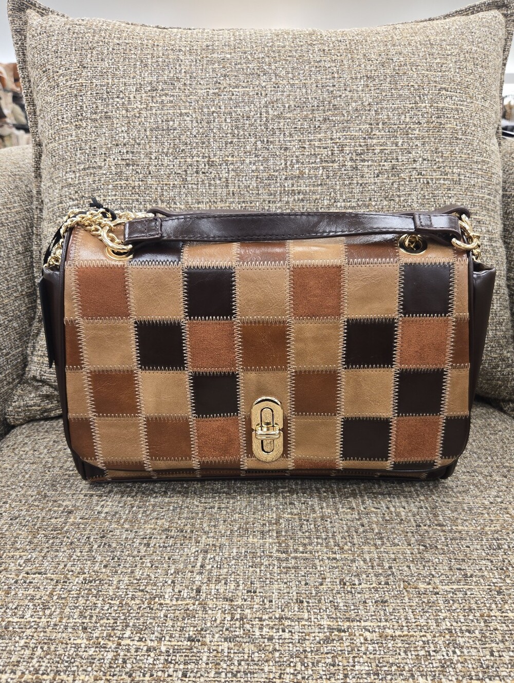 House Of Harlow 1960 Patchwork Shoulder Handbag